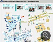 北京首都机场3号航站楼国内出发图