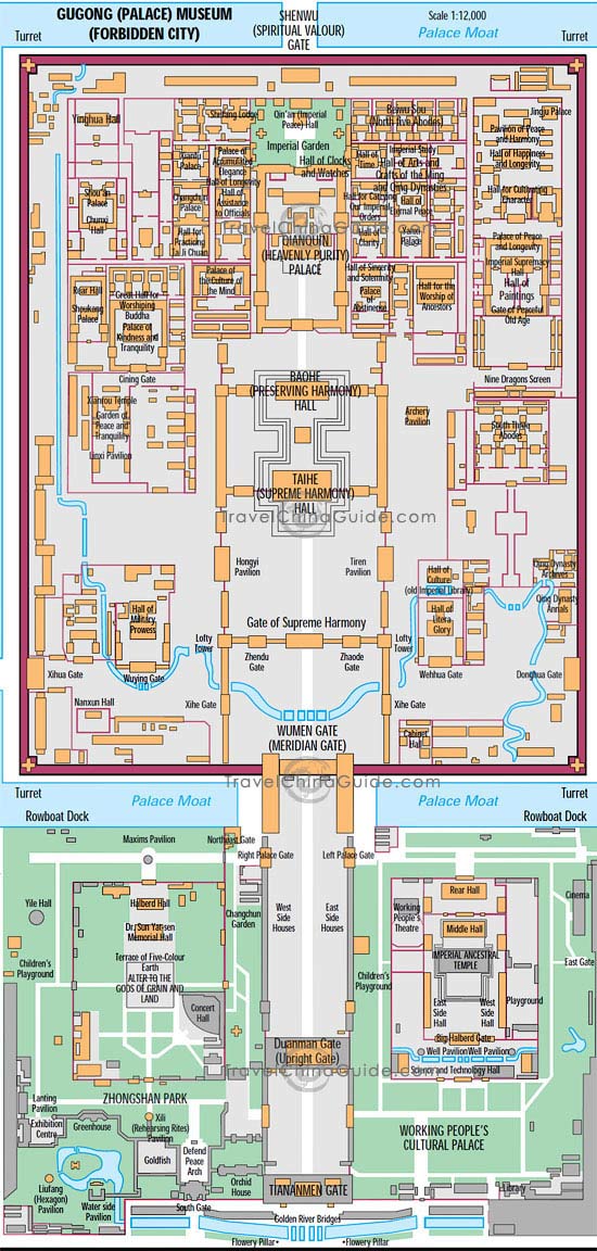 北京故宫博物院地图