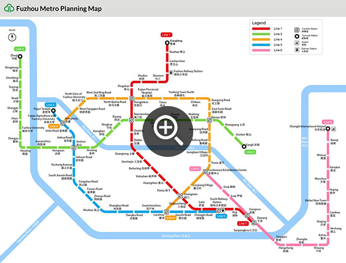 福州地铁规划地图