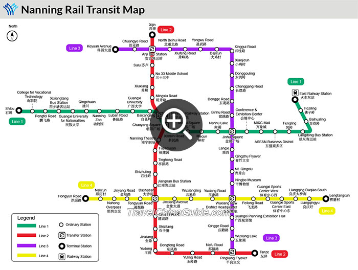 南宁地铁地图