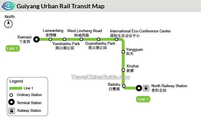 贵阳市城市轨道交通地图