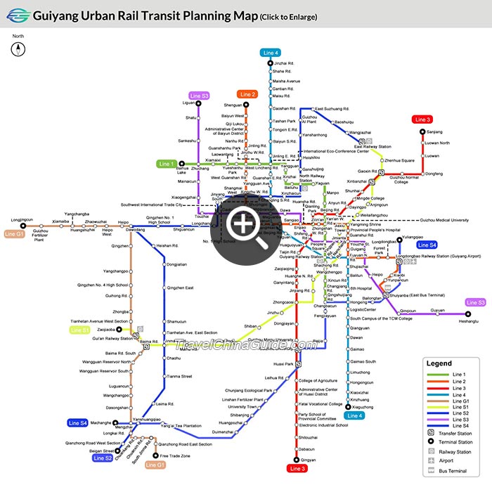 贵阳市城市轨道交通规划图