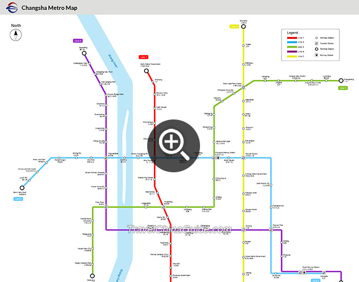 长沙地铁地图