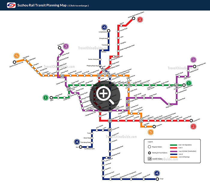 苏州地铁规划图