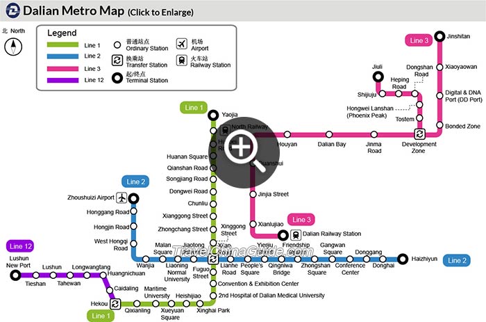 大连地铁图