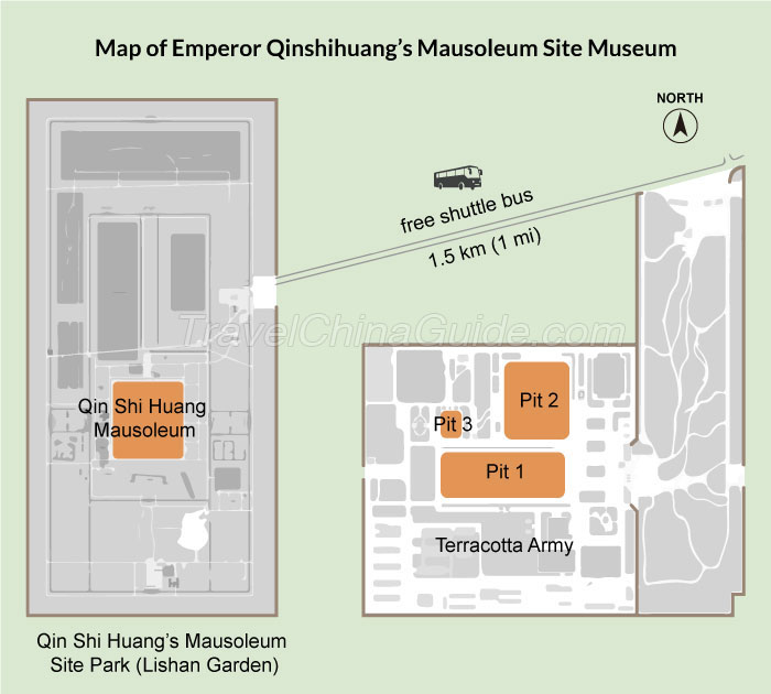 秦始皇陵遗址博物馆地图