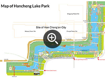 汉城湖公园的地图
