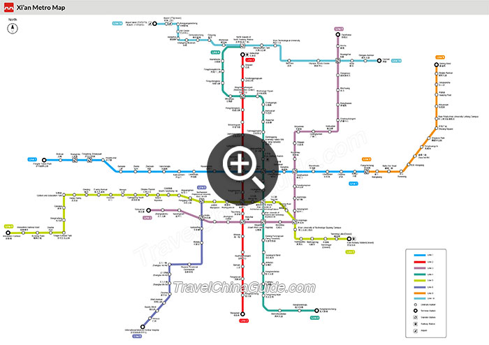 西安地铁图