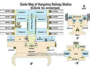 杭州火车站导览图