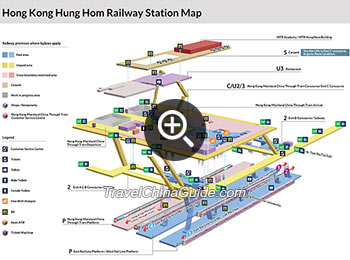 香港红磡火车站地图