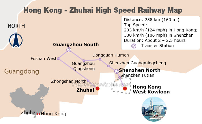 港珠高速铁路图