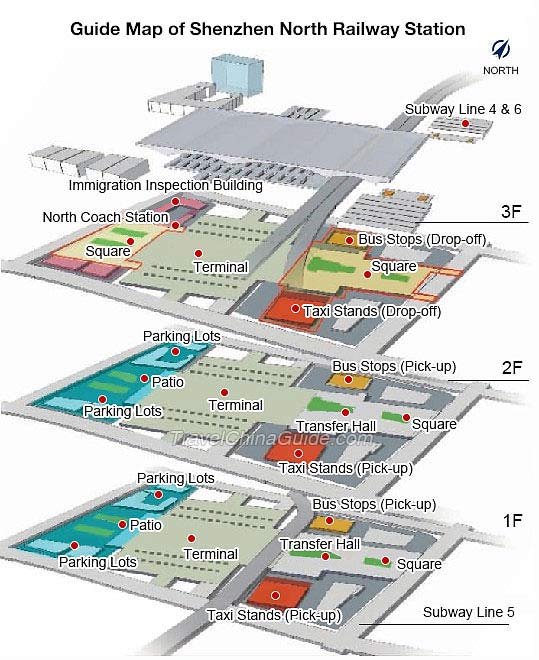 深圳北站导览图