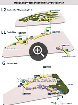 西九龙火车站地图