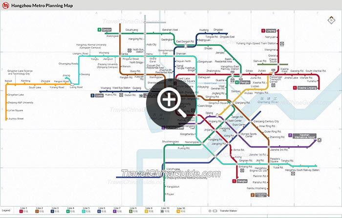 杭州地铁规划图