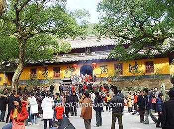 Fayu寺庙在峨嵋山,浙江