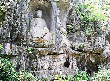 Grotto on Peak Flown From Afar