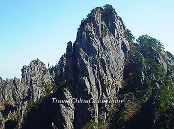 美丽的风景在黄山