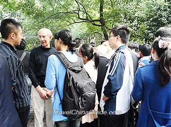 English Corner in  Shanghai People's Park